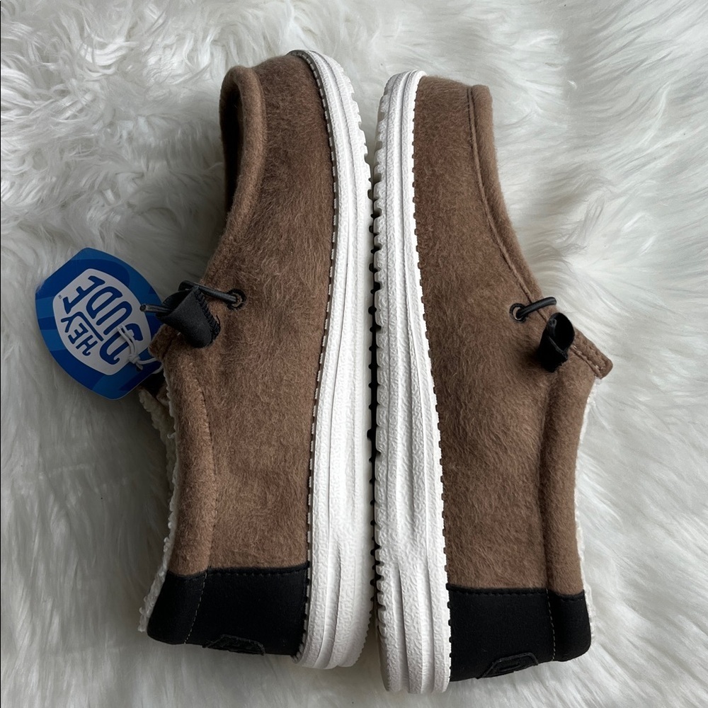 🆕 Hey Dude Wally Warmth Mens Slip-on Size 8 Casual Brown - Picture 6 of 11